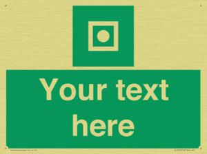 Custom sign safe condition Shipboard general alarm